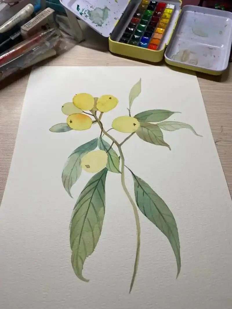 水彩 #水彩手绘 #一起学画画 #水彩画 静下心来画,不要 - 抖音