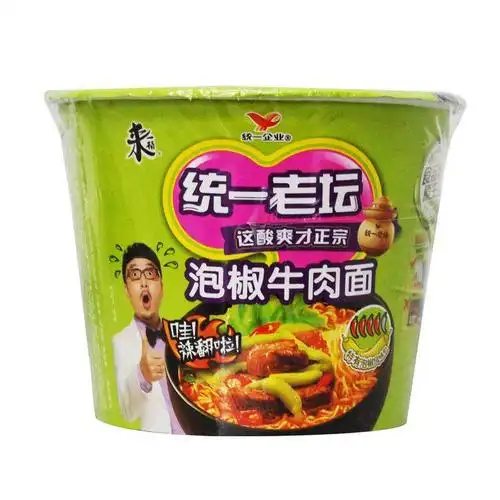 105g统一来一桶-老坛泡椒牛肉面*