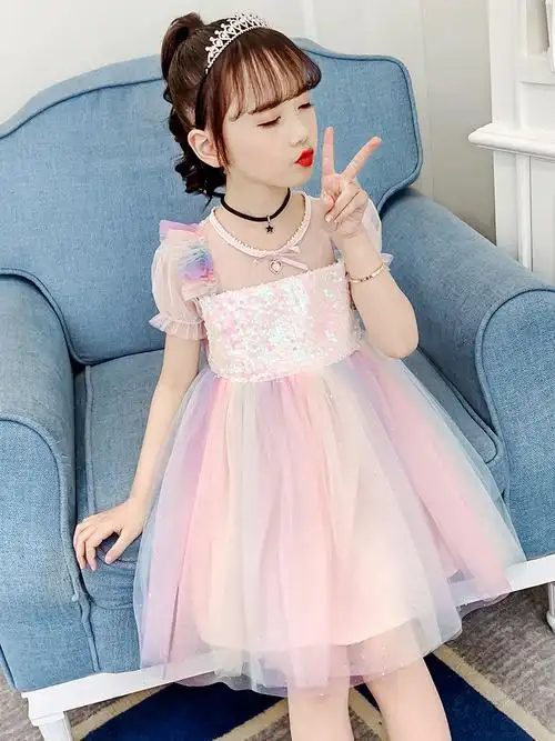 女童公主裙夏