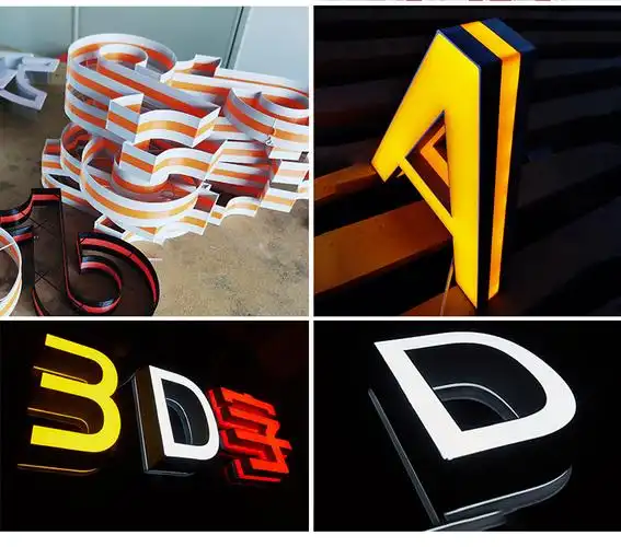 3d立体打印广告灯箱led店铺招牌门头定制 挂墙式亚克力迷你发光字