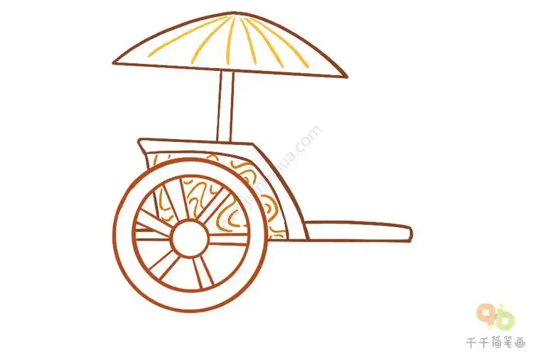 怎么画秦朝马车简笔画