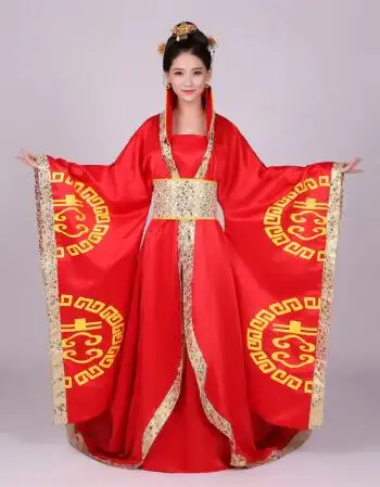 唐装古装衣服女仙女贵妃装公主演出服中国风大袖衫女汉服襦裙广袖 大
