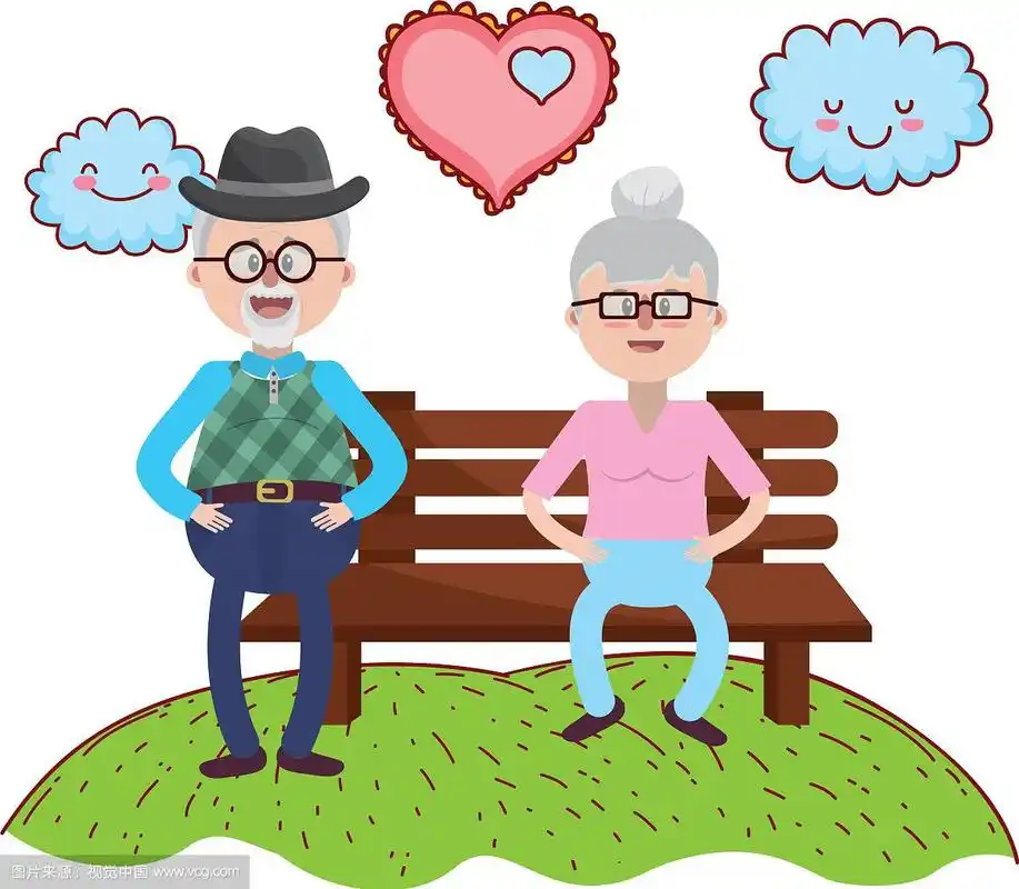 老夫妇卡通