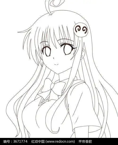 简单公主简笔画图片大全美少女步骤