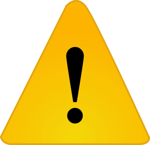 危险禁止标志黑色感叹号图片