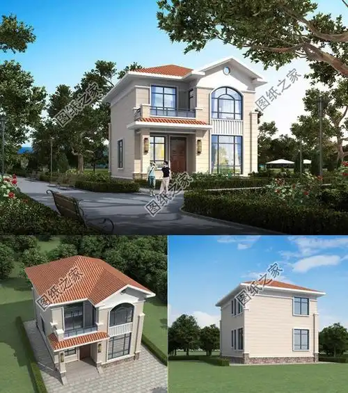 农村二层别墅设计推荐,休闲度假最合适,户型更符合老百姓的需求_盖房