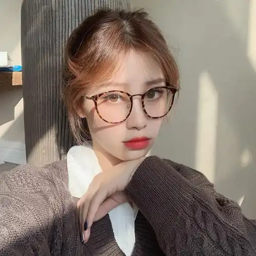 千艾新产品2021复古圆形眼镜框 创意款眼睛女金属近视平光眼镜架