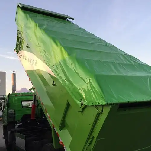 鸿佳源 渣土车电动篷布 自卸车电动篷布 工程车电动篷布 电动环保篷布