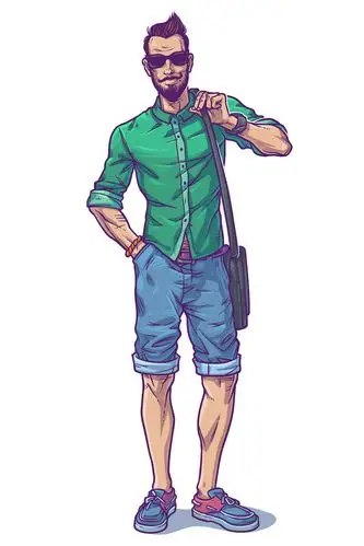 卡通男人设计矢量素材下载(图片id:972036)_-其他-矢量素材_ 集图网