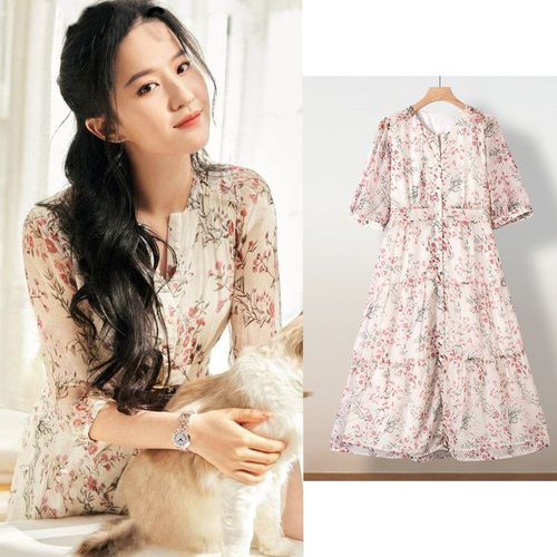 欧美长连衣裙明星