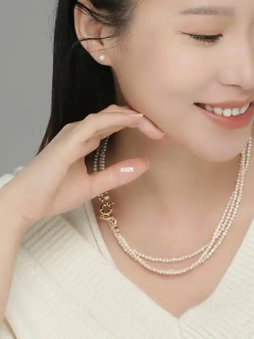 多种佩戴方式的复古珍珠项链