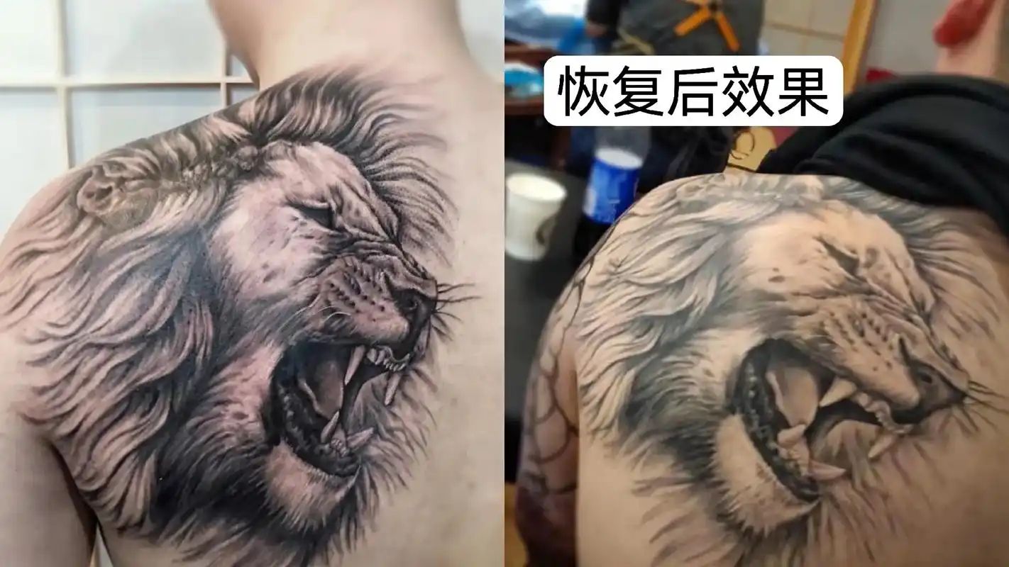 臣象刺青#纹身刺青 #记录精彩瞬间 部分作品恢复前后对比 - 抖音