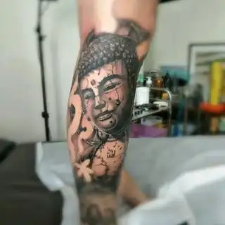 半甲半甲鲤鱼77招财猫_纹身大咖图库