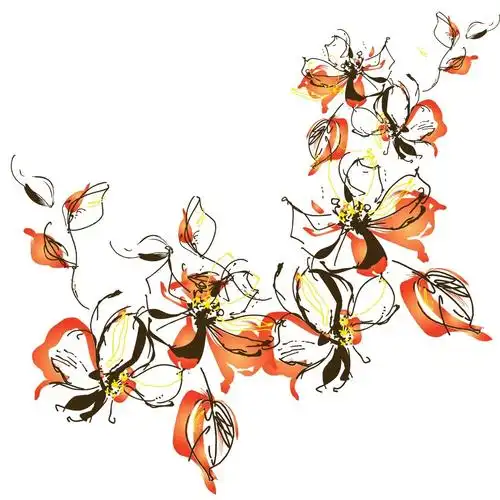 印花矢量图 时尚休闲女装 成熟优雅女装 植物 花卉 免费素材