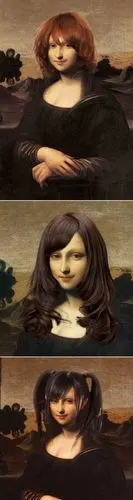 蒙娜丽莎换了个发型
