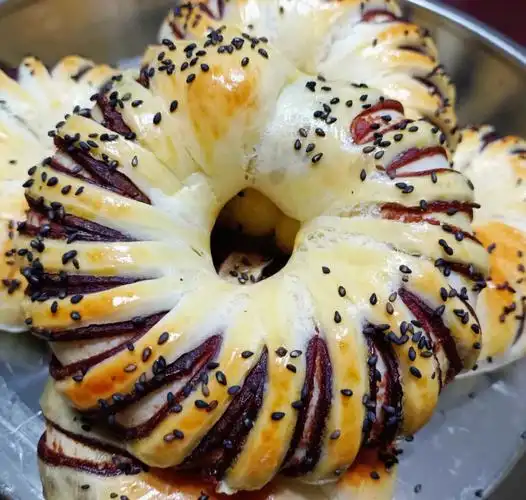 一款不用揉手套膜的面包做法