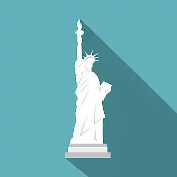 自由女神像,象征,自由,插画,矢量