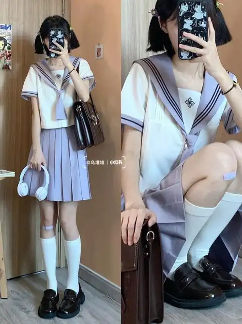 jk制服芋艿紫の水手服76