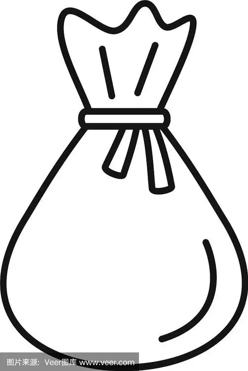 糖袋图标轮廓风格