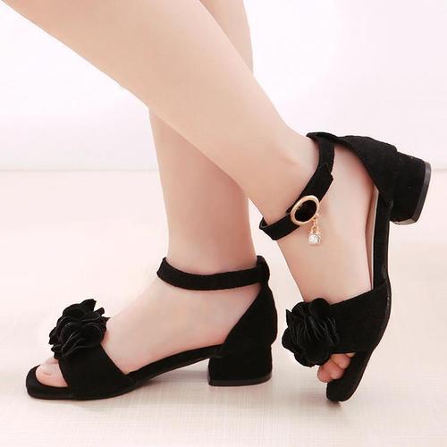 女童凉鞋2021夏季新款韩版中大童小女孩鞋子儿童高跟鞋学生公主鞋