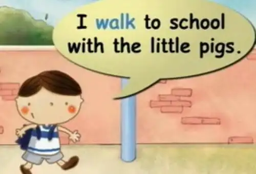 看漫画开口说英语3b:第二课 走路上学