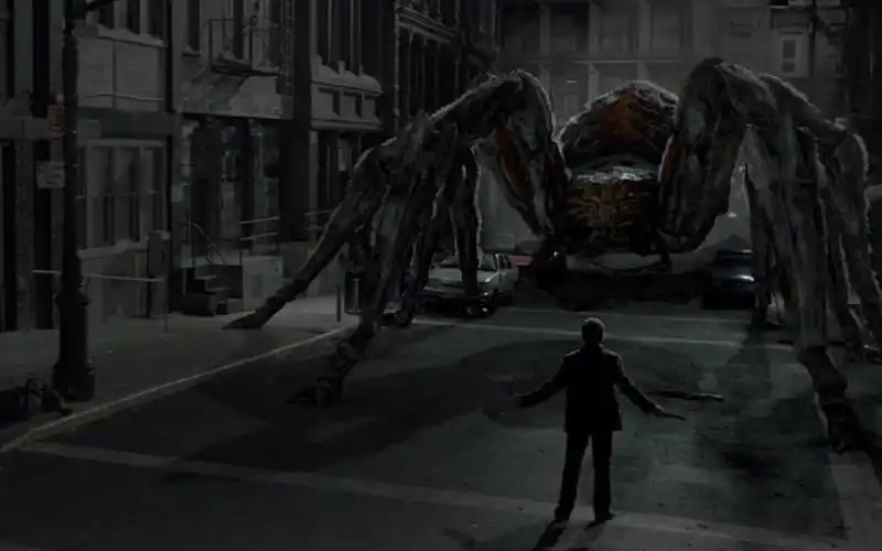 人类将外星人与蜘蛛混合,造出巨型变异蜘蛛,一部怪兽灾难恐怖片