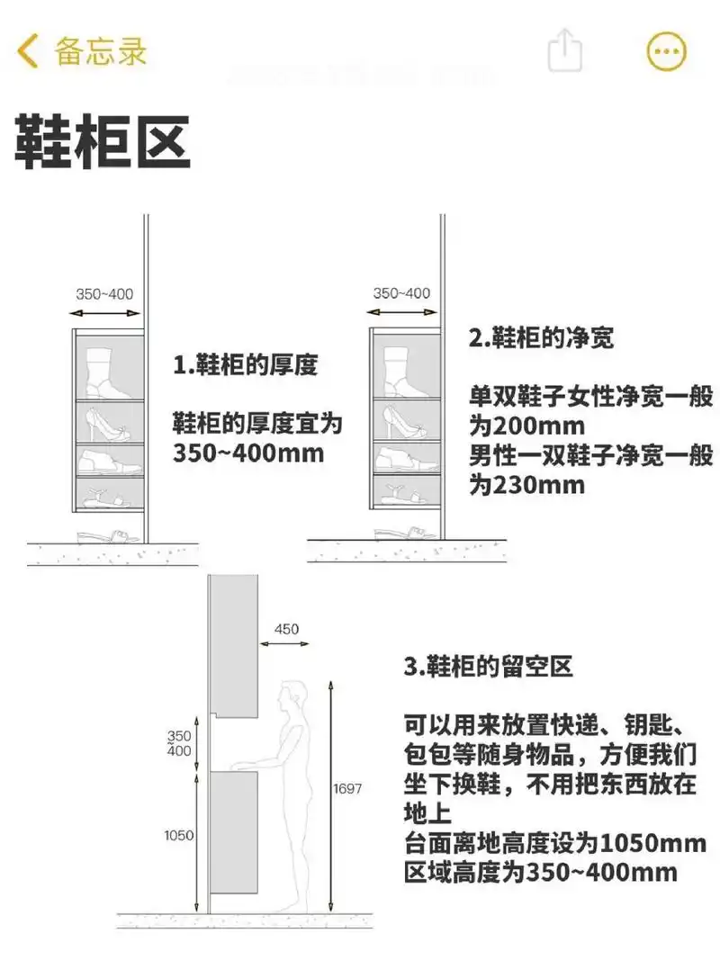 鞋柜常规尺寸大全 附布局参考 看这一篇就够 鞋柜常规尺寸看这一篇就
