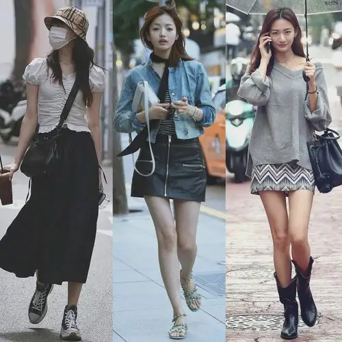 首尔街拍韩国女生时髦有型的穿搭指南