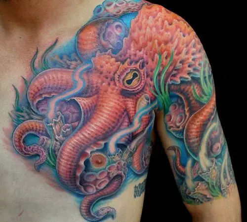 个性半甲纹身图案