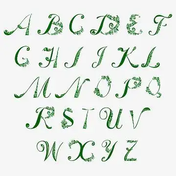 圣帕特里克节字母艺术字图片