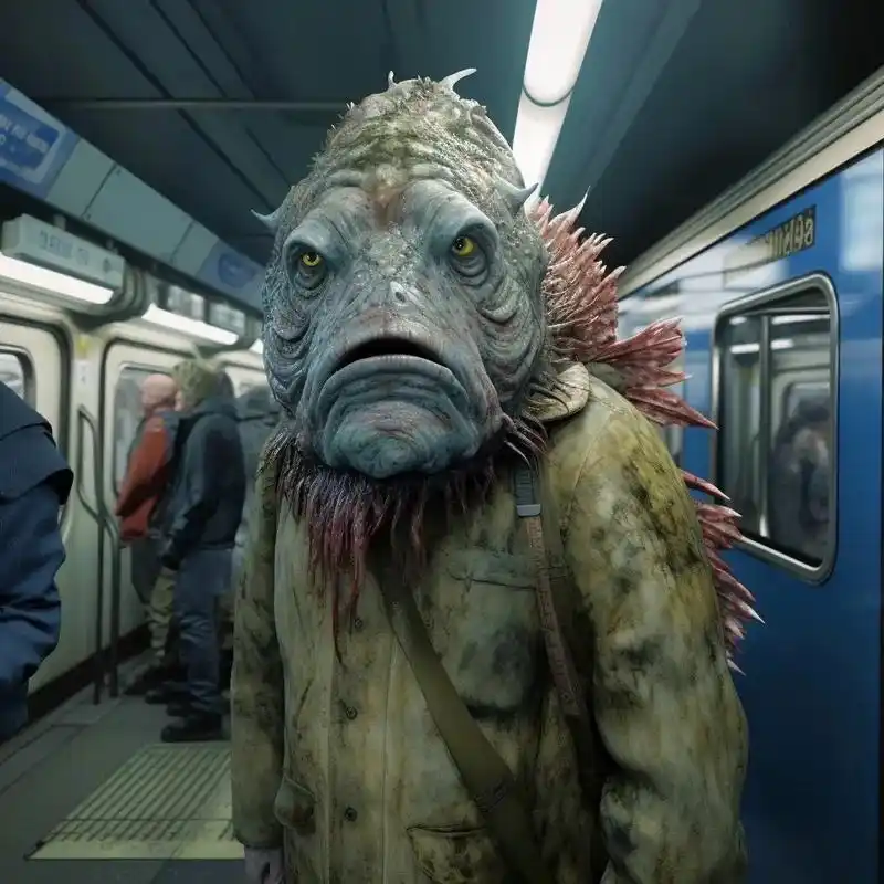 日本福岛核泄漏后,大量核污水排放到海洋.被辐射 的鱼类开始基因变异.