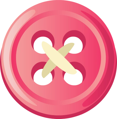 圆形卡通纽扣矢量图