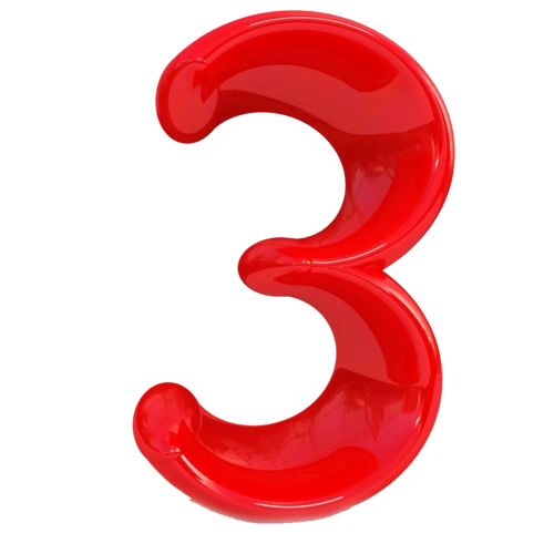 立体质感数字3图片