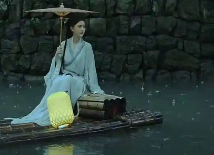 江南烟雨美景图片,江南烟雨女子打伞图片