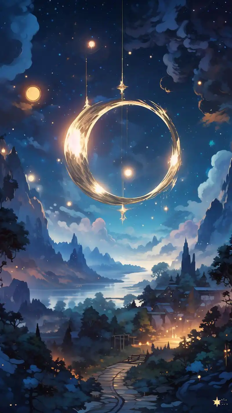 90星空暗色调,女生手机壁纸精选95 每个女孩都有一颗仰望星空的心