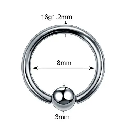 g23 钛包缠珠阴茎穿刺环