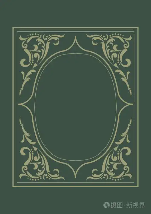复古边框框架与复古的装饰图案