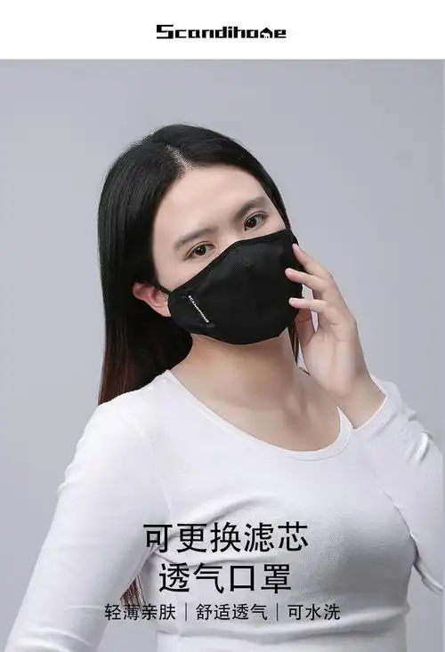 新款时尚三层透气棉布防雾霾口罩可配滤芯片可清洗厂家批发