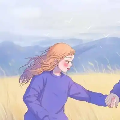 一左一右创意情侣头像卡通明目张胆的爱你