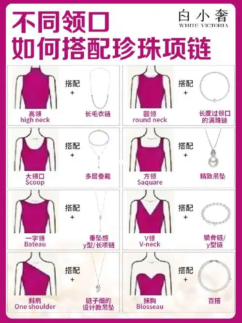 珍珠项链如何搭配不同领口71有效搭配07