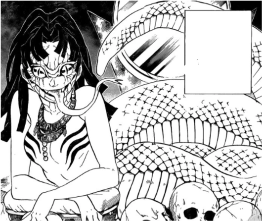 欣喜若狂,将他养到了12岁,准备献祭给长着蛇尾巴的鬼,因为蛇女的要求