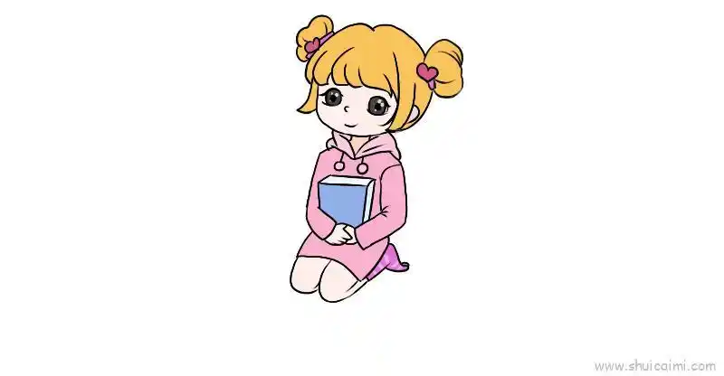 少女人物儿童画怎么画 少女人物简笔画顺序