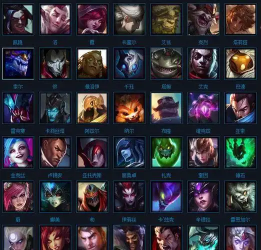 英雄联盟全部英雄