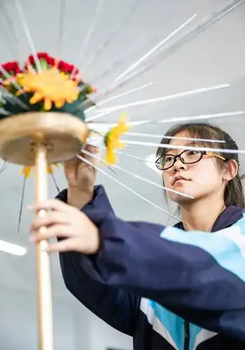 金昌市理工中等专业学校2019年插花艺术校级技能大赛