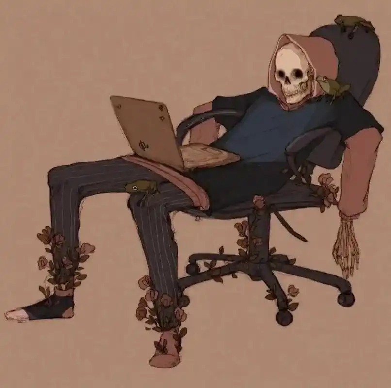 在一天的忙碌过后,享受此刻的宁静#致自己 #氛围感 #骷髅 - 抖音