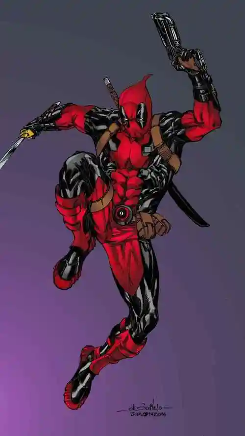 死侍漫威动漫人物iphone7高清手机壁纸 - 手机壁纸 - 桌面天下(desktx