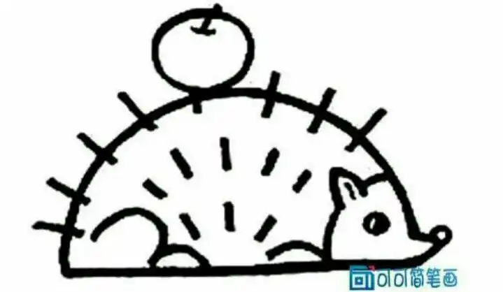 课后作业画简笔画刺猬并涂上颜色课后作业简笔画火烈鸟并涂上相应的