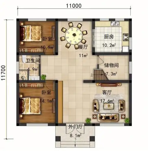 三层别墅设计图纸推荐含效果图