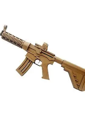 diy套装m4a1手工制作纸板枪m416卡宾枪可发射子弹图纸自制材料包