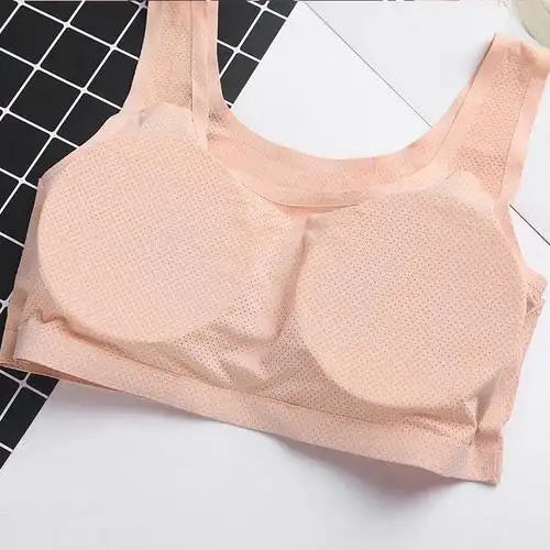 ideamini冰丝内衣女超薄款丝滑初中学生高中少女发育期文胸罩无钢圈